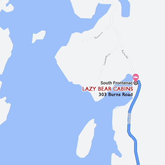 Lazy Bear Cabins Map